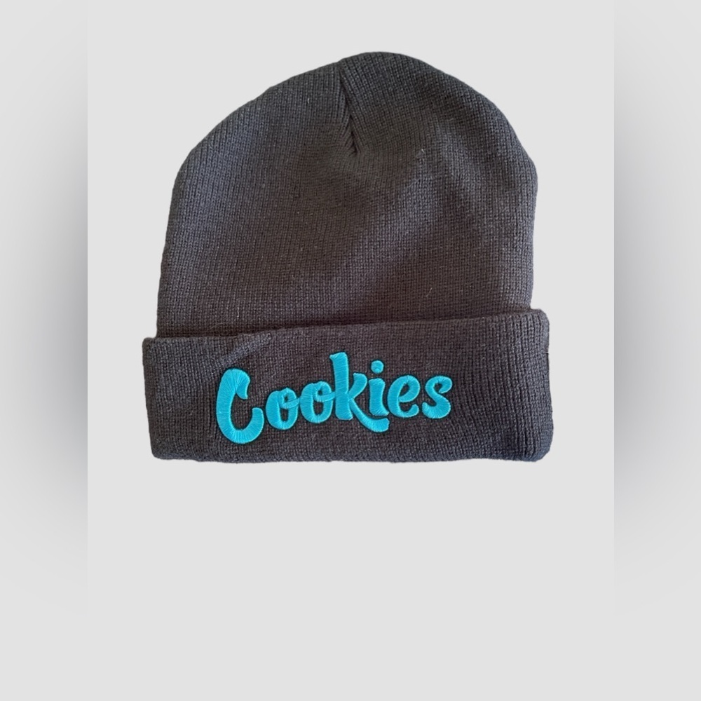 Cookies Beanie, Cookies Blue Embroidered, Unisex, Warm, One Size Fits All NWOT